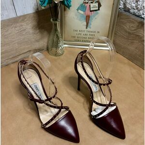 Jimmy Choo Burgundy High Heels